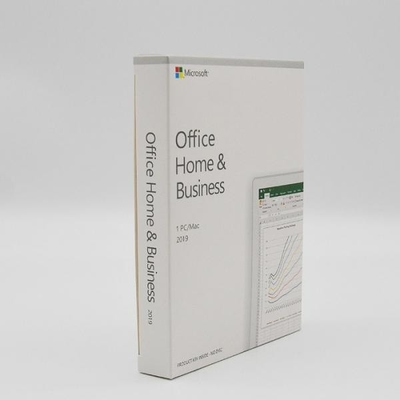 เวอร์ชันความเร็วสูง Microsoft Office 2019 บ้านและธุรกิจ PKC Retail Box