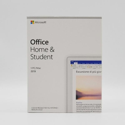 เวอร์ชันความเร็วสูง 4.7GB DVD Media Microsoft Office 2019 Home And Student PKC Retail Box