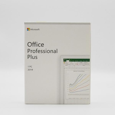กล่องขายปลีกดีวีดี Microsoft Office 2019 Professional Plus เวอร์ชันความเร็วสูง